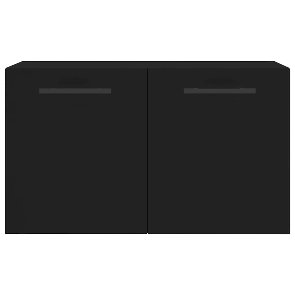Veggskap svart 60x36,5x35 cm konstruert tre