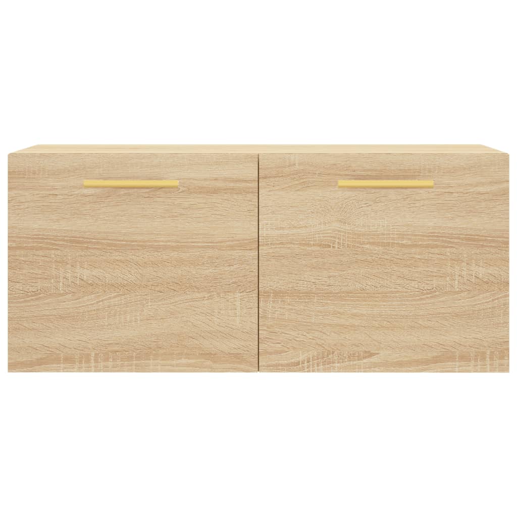 Veggskap sonoma eik 80x36,5x35 cm konstruert tre