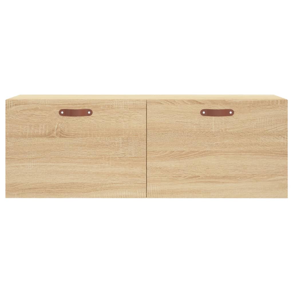 Veggskap 2 stk sonoma eik 100x36,5x35 cm konstruert tre