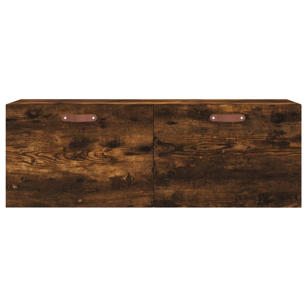 Veggskap 2 stk røkt eik 100x36,5x35 cm konstruert tre