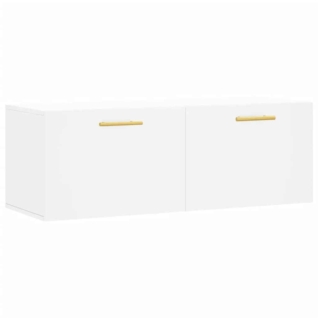 Veggskap hvit 100x36,5x35 cm konstruert tre
