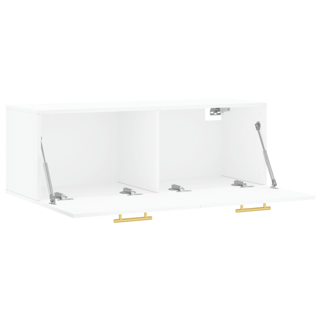 Veggskap hvit 100x36,5x35 cm konstruert tre