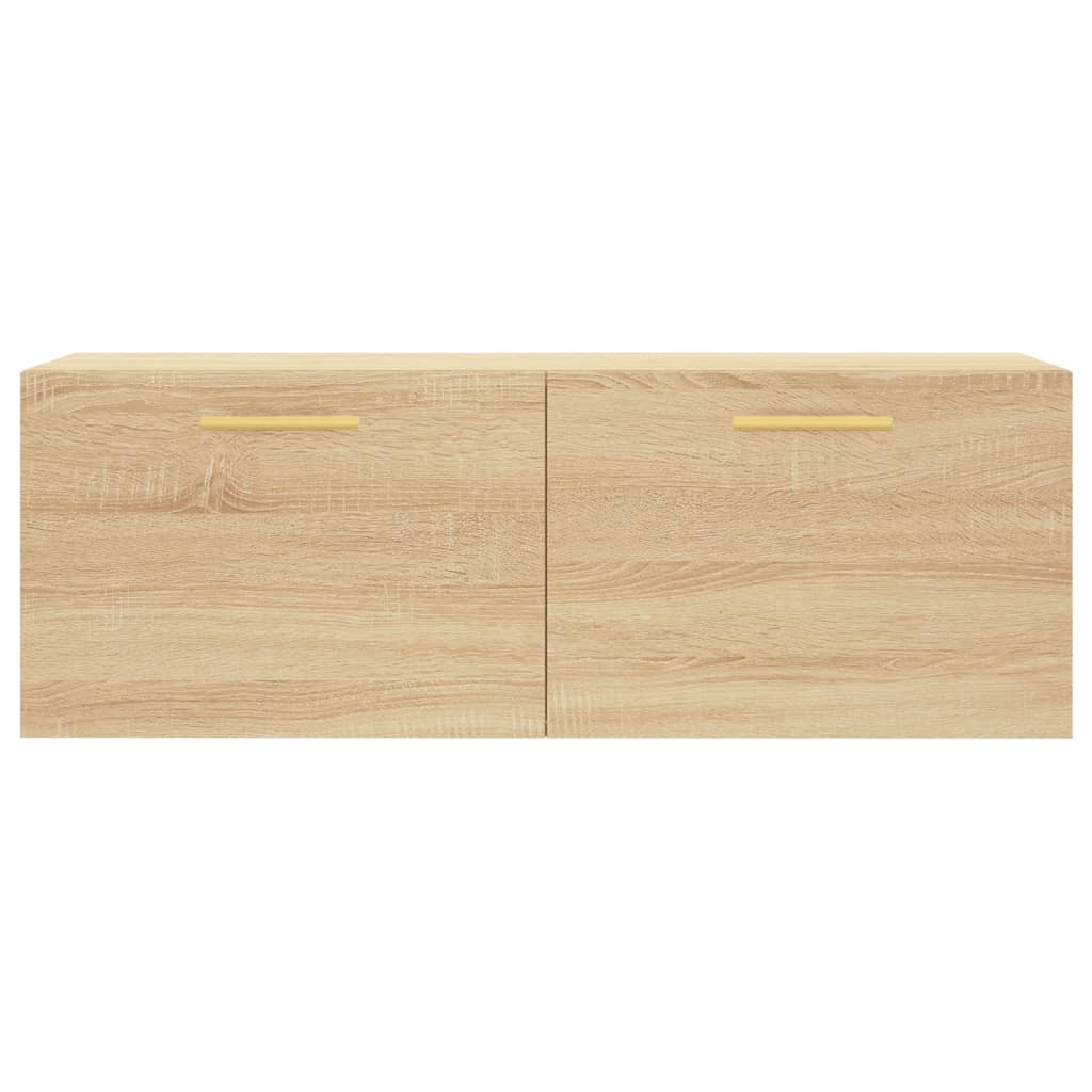 Veggskap 2 stk sonoma eik 100x36,5x35 cm konstruert tre