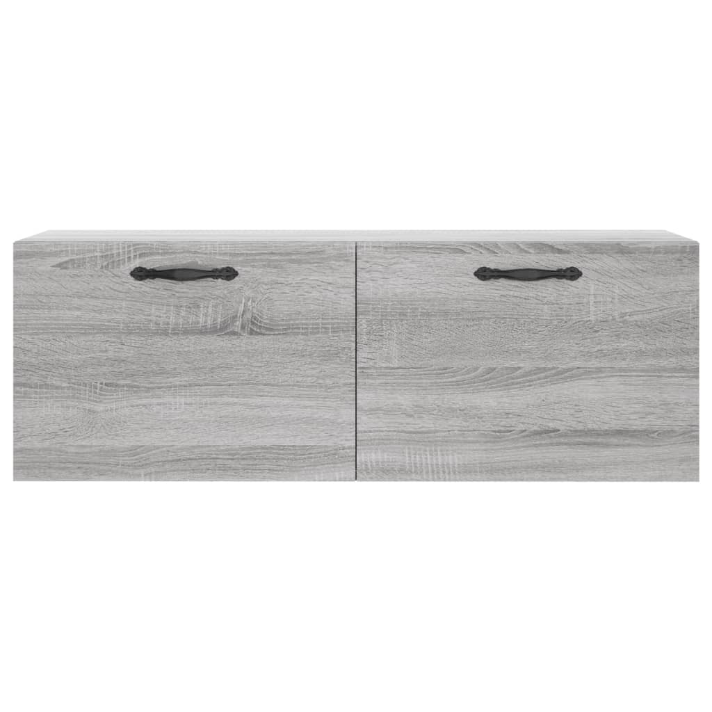 Veggskap grå sonoma 100x36,5x35 cm konstruert tre