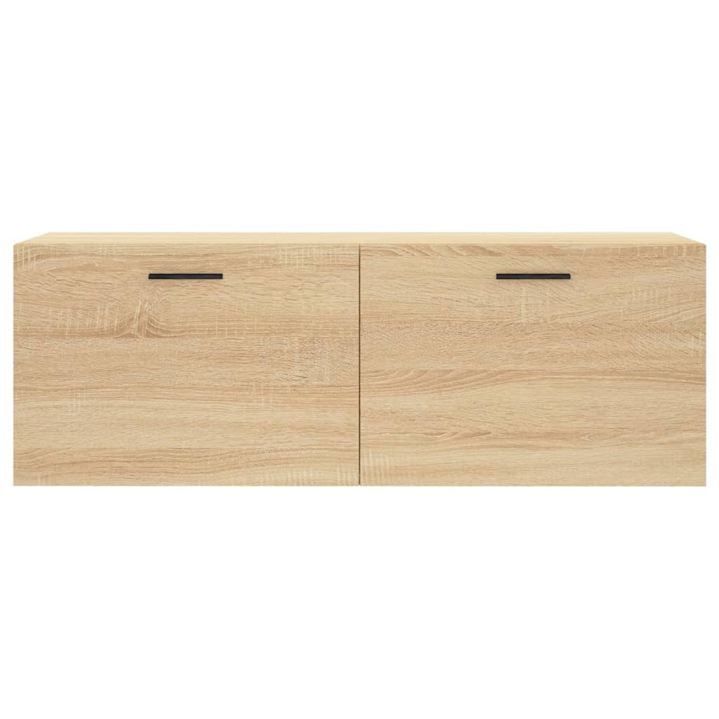Veggskap 2 stk sonoma eik 100x36,5x35 cm konstruert tre