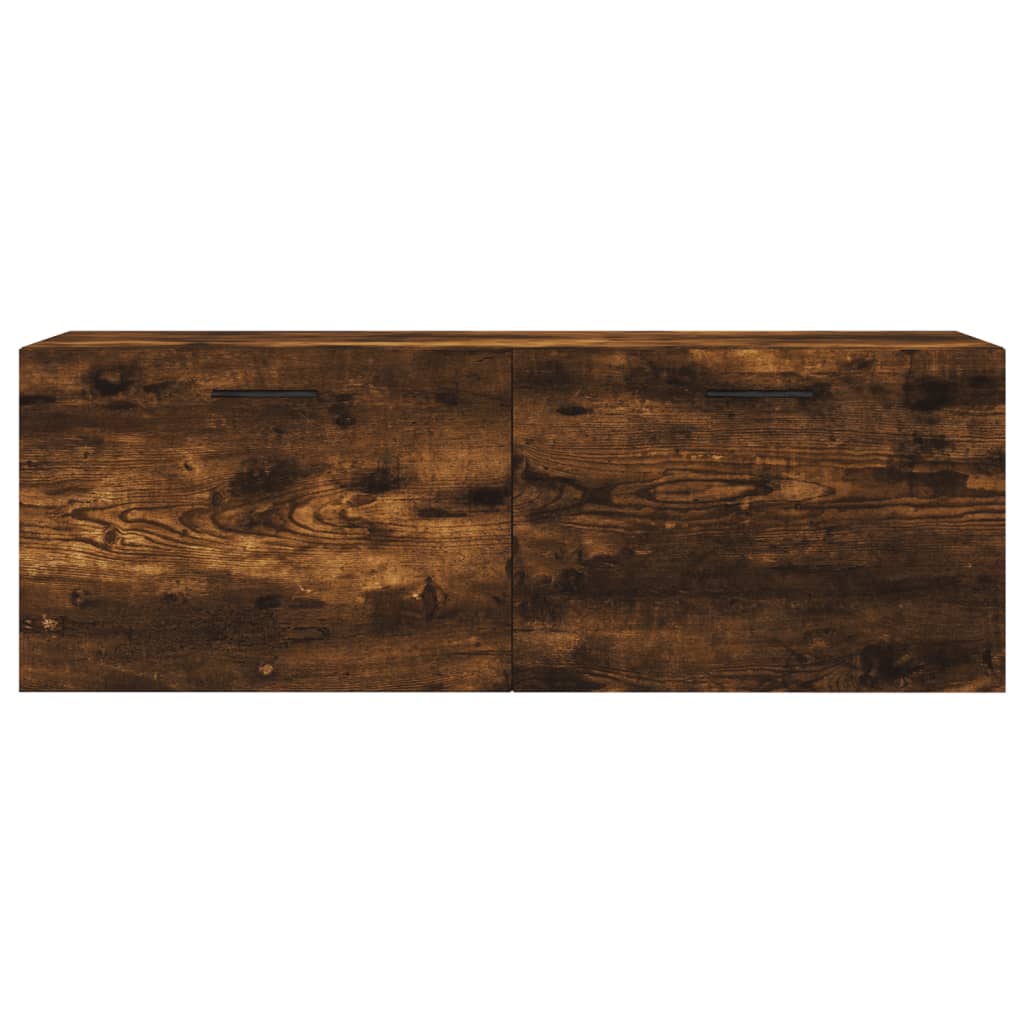 Veggskap 2 stk røkt eik 100x36,5x35 cm konstruert tre