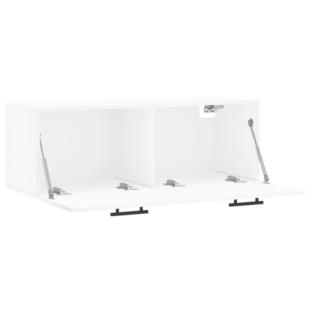 Veggskap hvit 100x36,5x35 cm konstruert tre