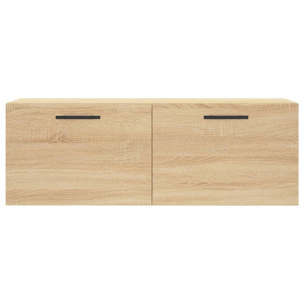 Veggskap 2 stk sonoma eik 100x36,5x35 cm konstruert tre