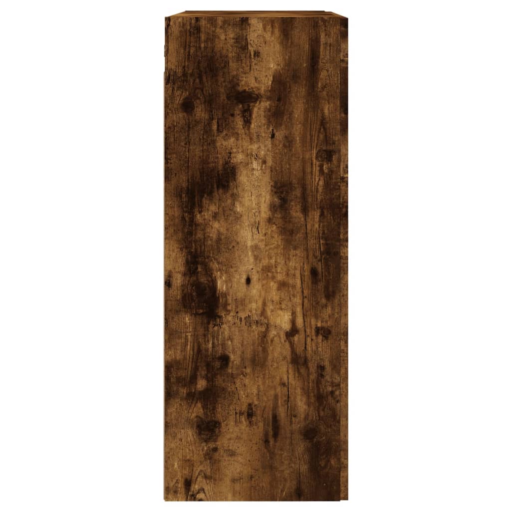 Veggskap røkt eik 69,5x34x90 cm konstruert tre