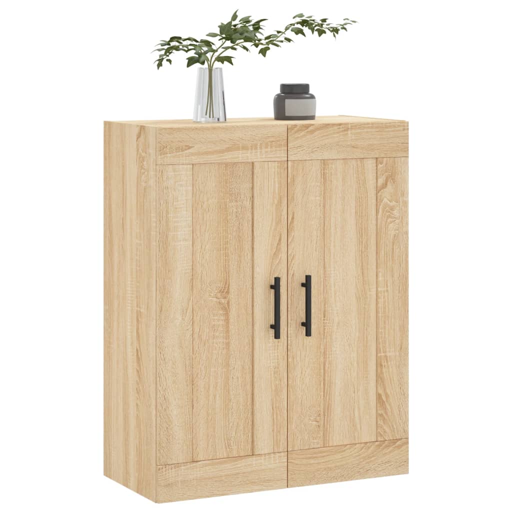 Veggskap sonoma eik 69,5x34x90 cm konstruert tre