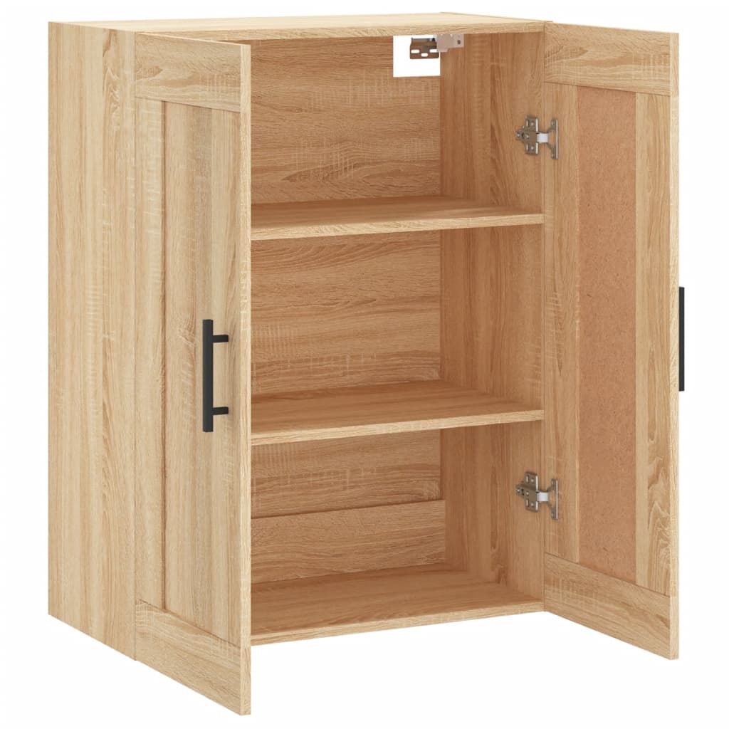 Veggskap sonoma eik 69,5x34x90 cm konstruert tre
