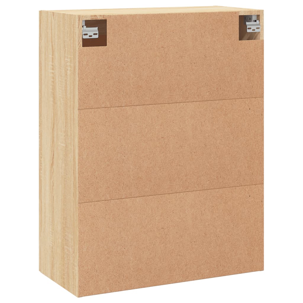 Veggskap sonoma eik 69,5x34x90 cm konstruert tre
