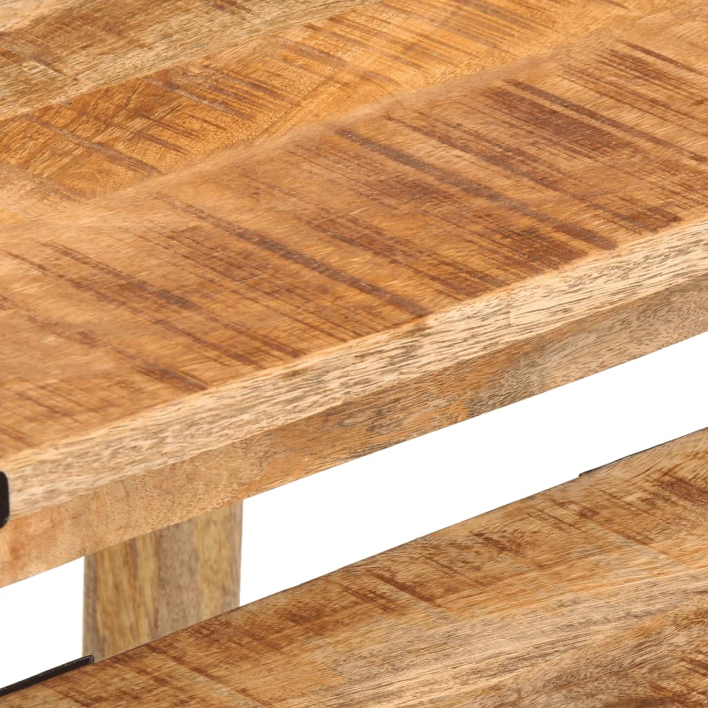 Stablebare sidebord 3 stk grovt heltre mangotre