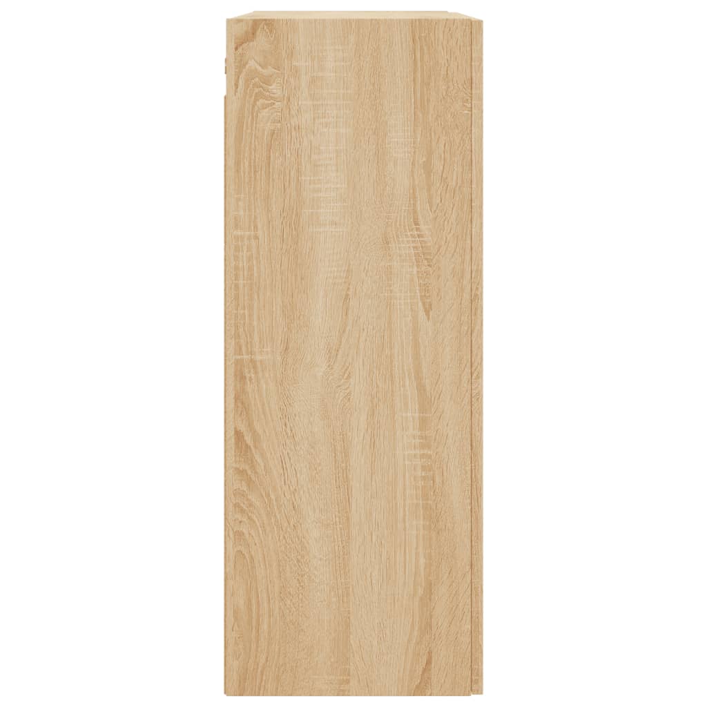 Veggskap sonoma eik 69,5x34x90 cm konstruert tre