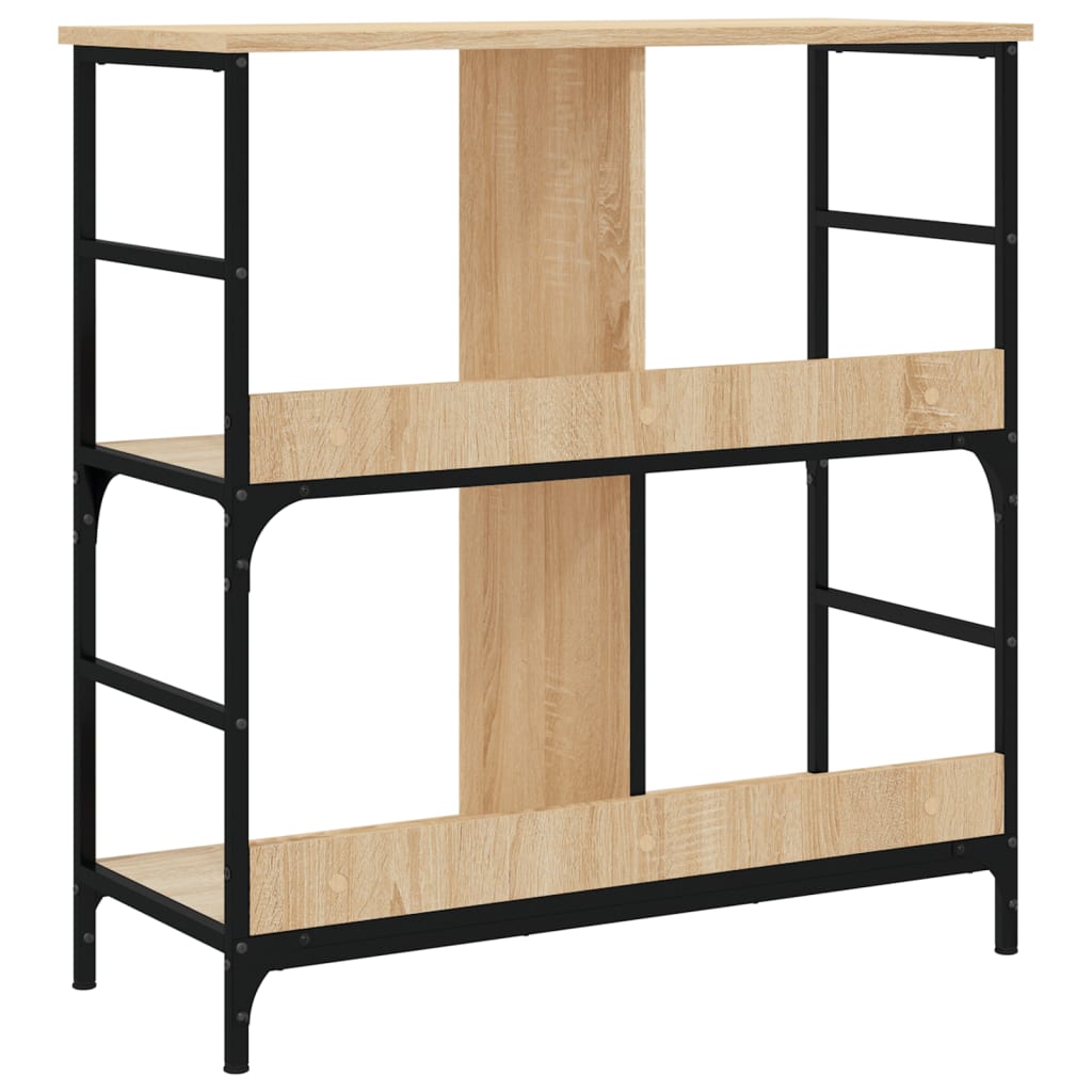 Bokhylle sonoma eik 78,5x33x82 cm konstruert tre