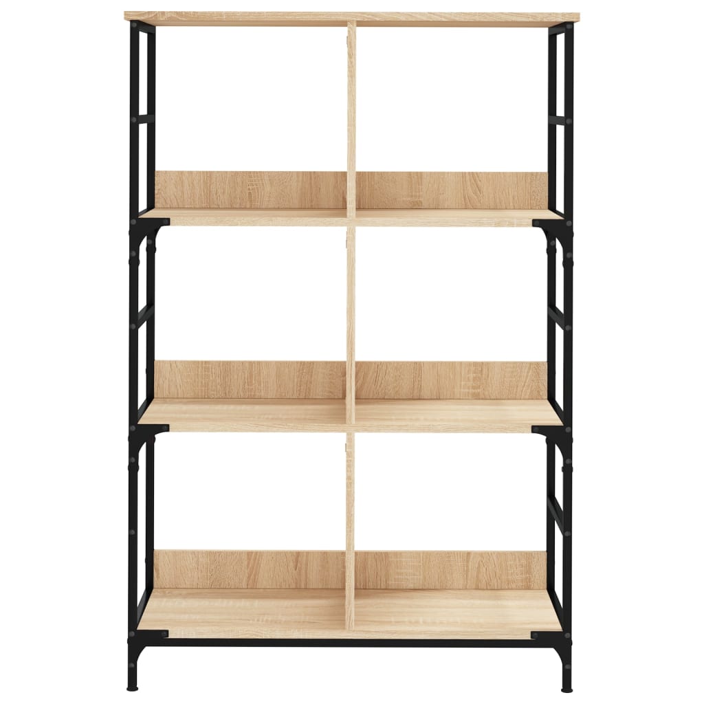 Bokhylle sonoma eik 78,5x33x117,5 cm konstruert tre