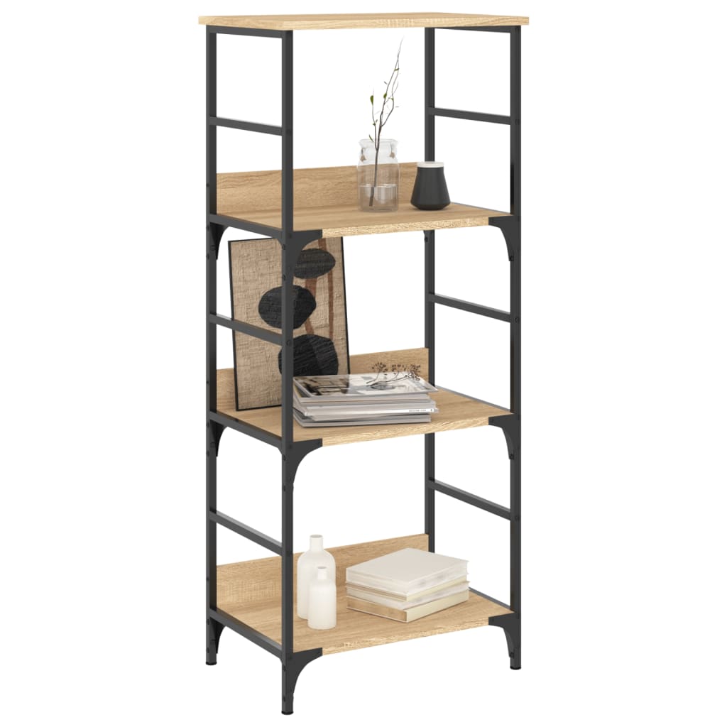 Bokhylle sonoma eik 50x33x117,5 cm konstruert tre