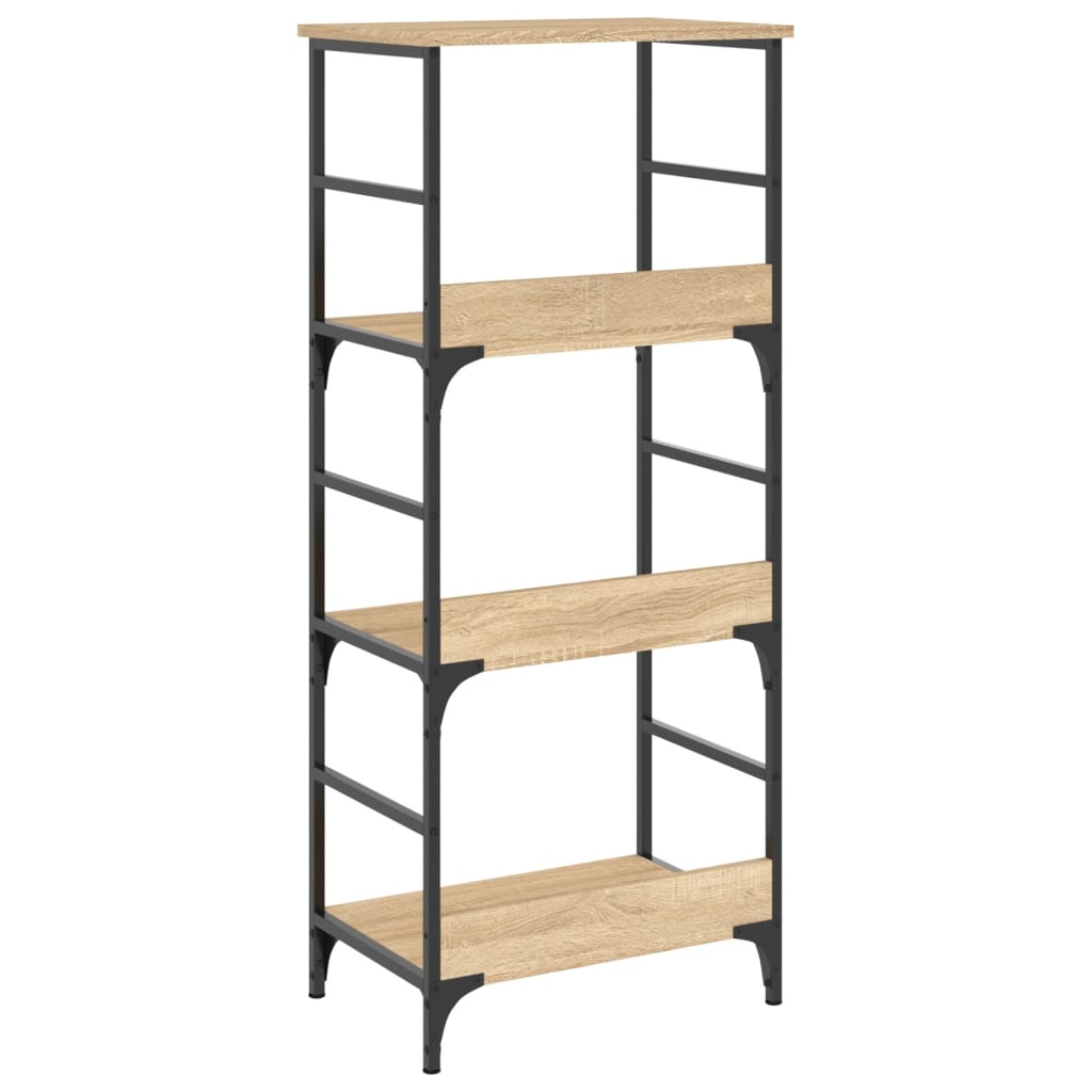 Bokhylle sonoma eik 50x33x117,5 cm konstruert tre