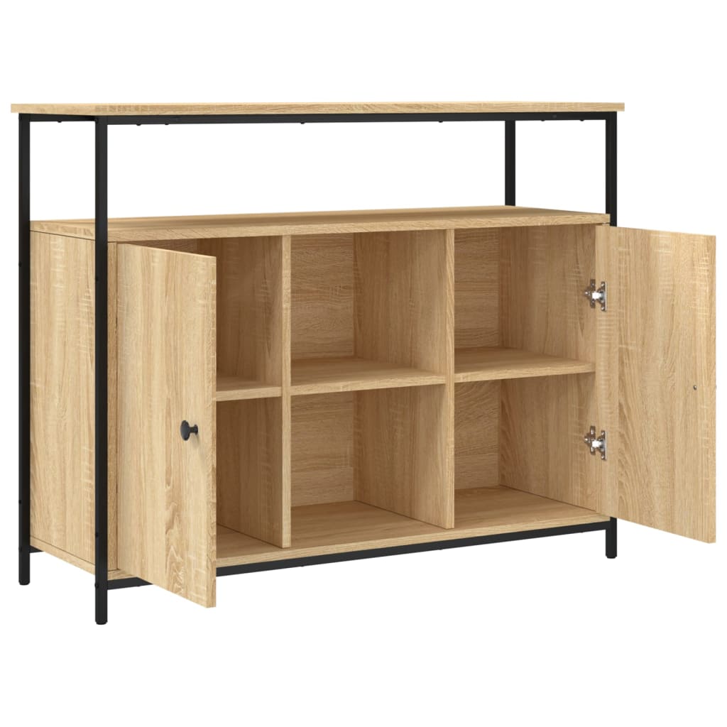 Skjenk sonoma eik 100x35x80 cm konstruert tre