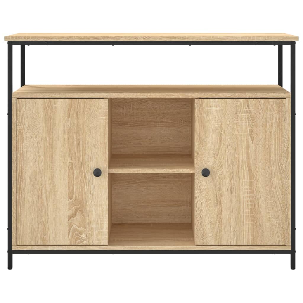 Skjenk sonoma eik 100x35x80 cm konstruert tre