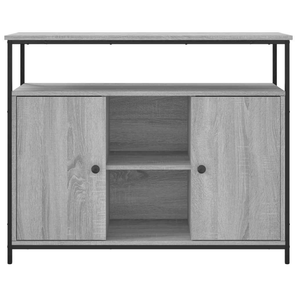 Skjenk grå sonoma 100x35x80 cm konstruert tre