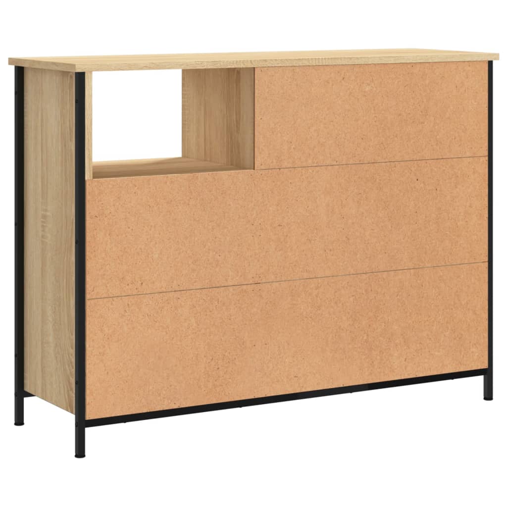 Skjenk sonoma eik 100x33x75 cm konstruert tre
