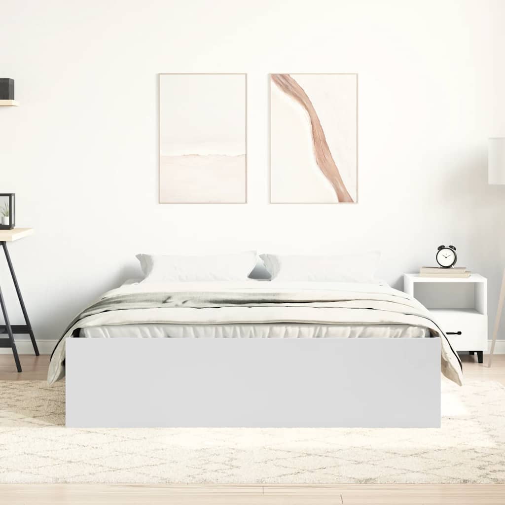 Sengeramme hvit 140x190 cm
