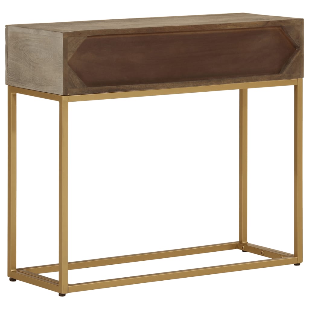 Konsollbord 90x30x76 cm heltre mango og jern