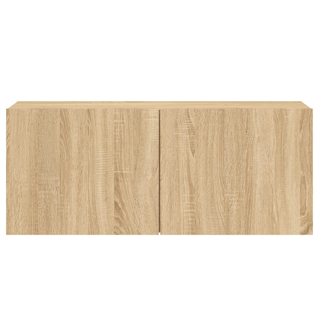 Veggmontert TV-benk sonoma eik 100x30x41 cm