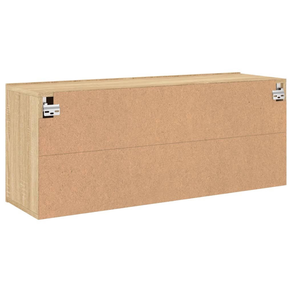 Veggmontert TV-benk sonoma eik 100x30x41 cm