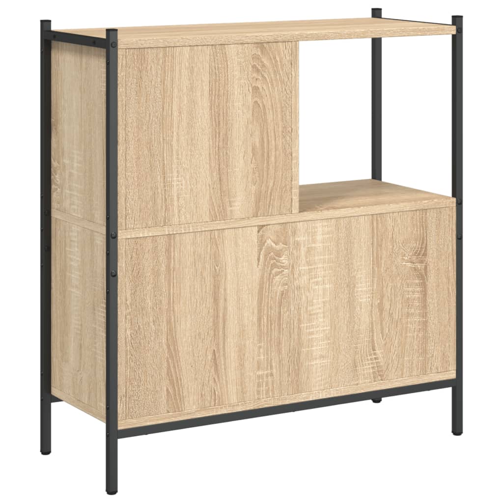 Bokhylle sonoma eik 72x28x77,5 cm konstruert tre