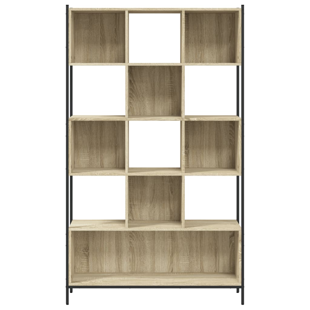 Bokhylle sonoma eik 102x28x172 cm konstruert tre