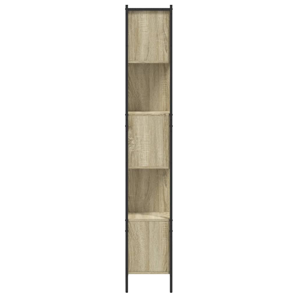 Bokhylle sonoma eik 102x28x172 cm konstruert tre