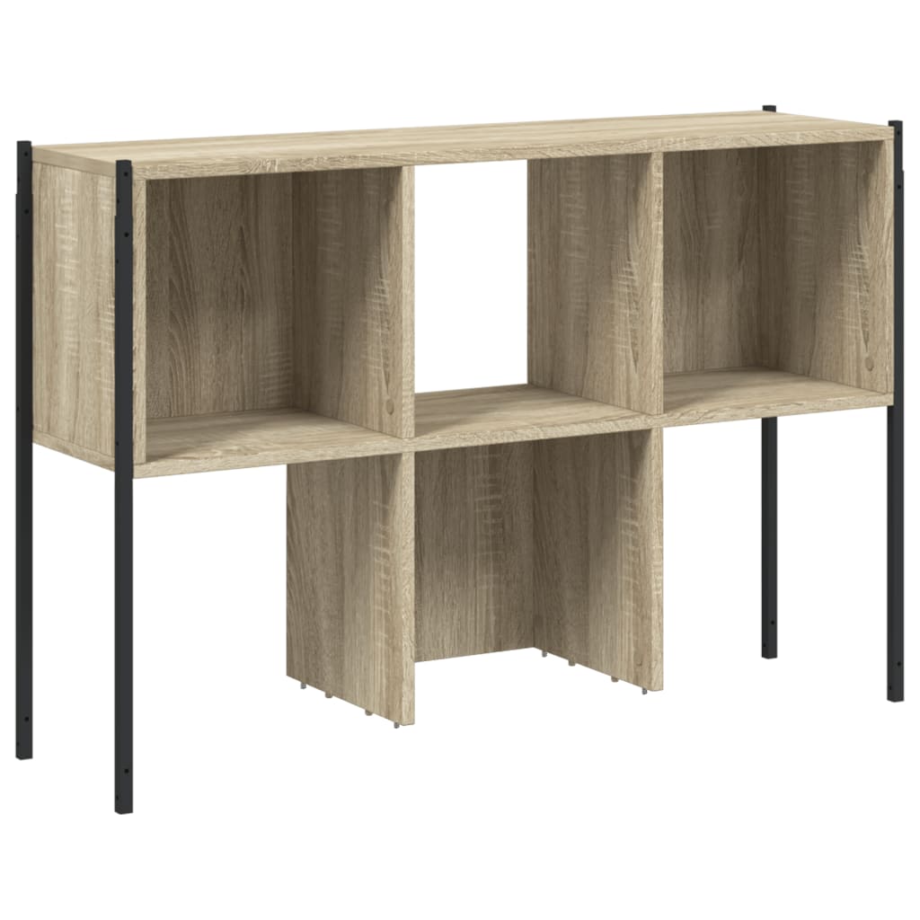 Bokhylle sonoma eik 102x28x172 cm konstruert tre