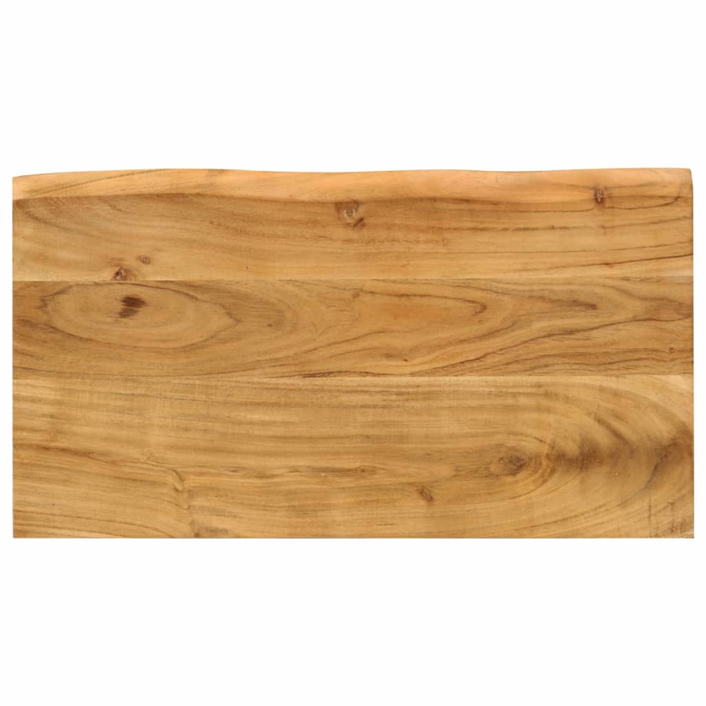Stablebord med naturlig kant 3 stk heltre akasie