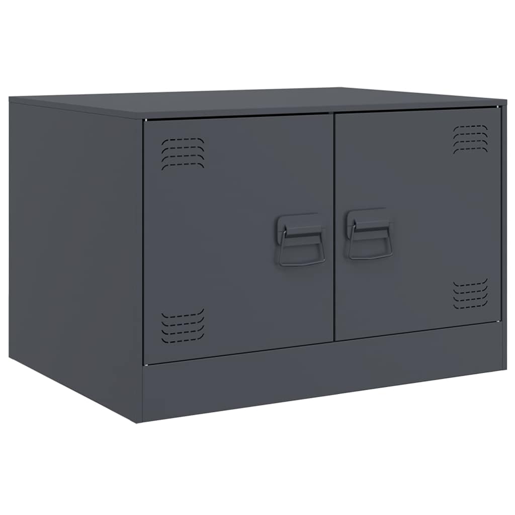 Salongbord antrasitt 67x50x44 cm stål