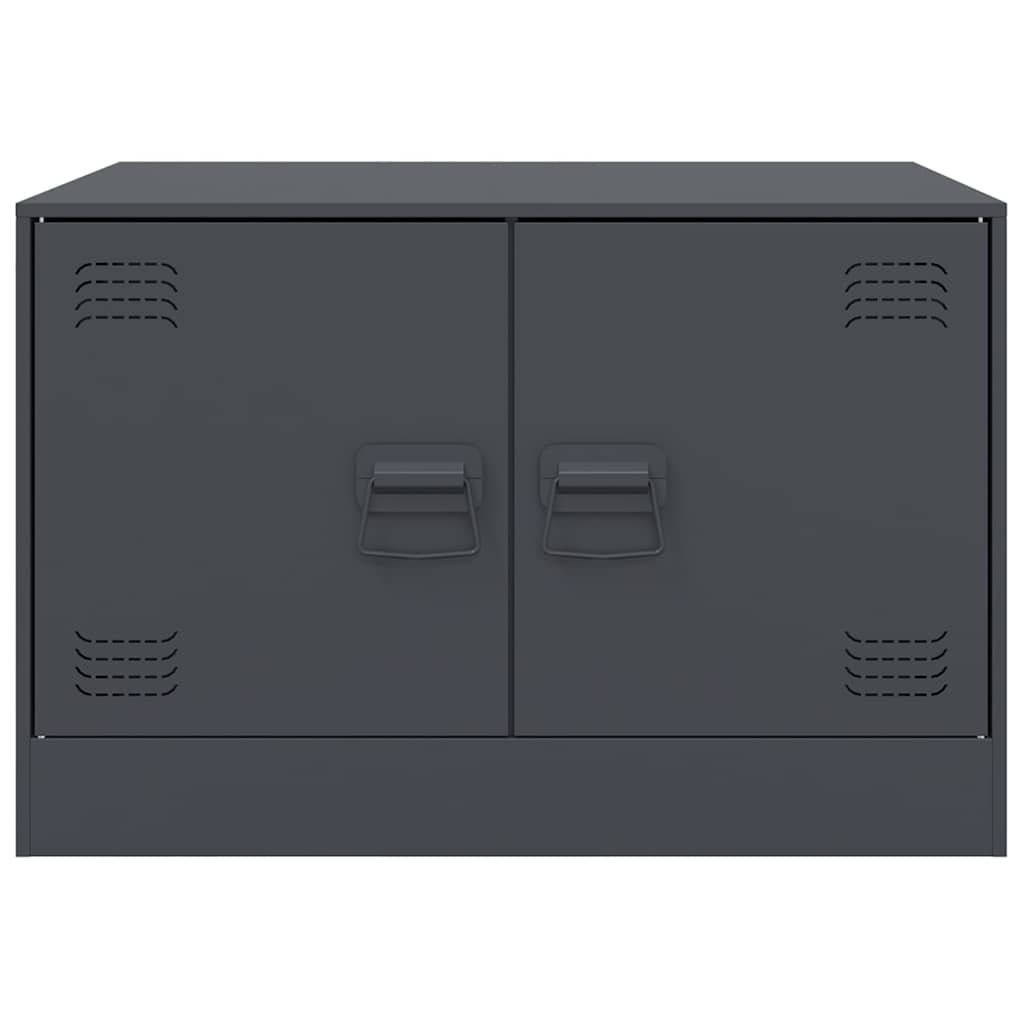 Salongbord antrasitt 67x50x44 cm stål