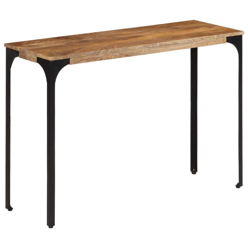 Konsollbord brun 110x35x76 cm heltre mango og jern