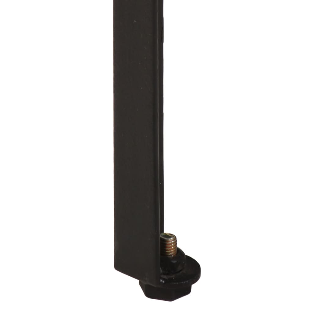 Konsollbord brun 110x35x76 cm heltre mango og jern