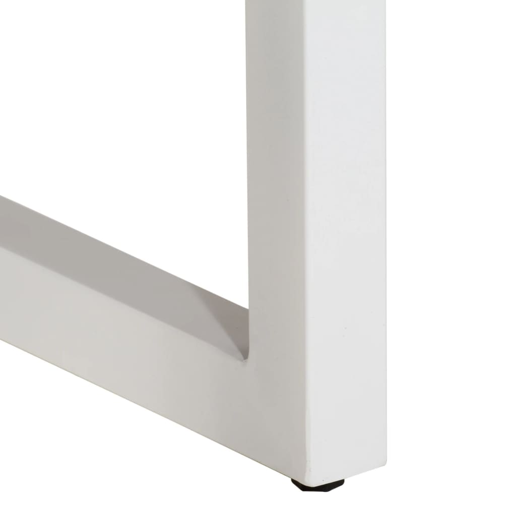 Konsollbord brun 110x35x76 cm heltre mango og jern