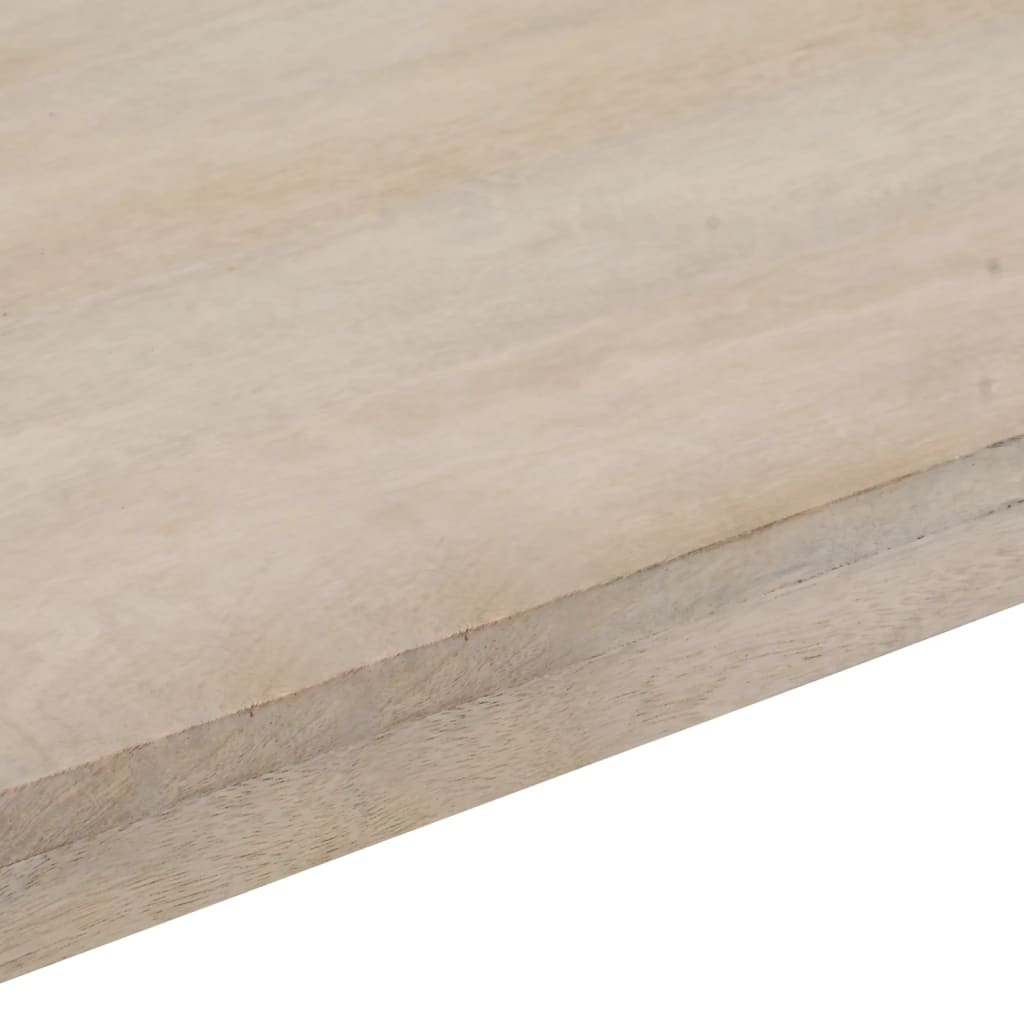 Konsollbord brun 110x35x76 cm heltre mango og jern