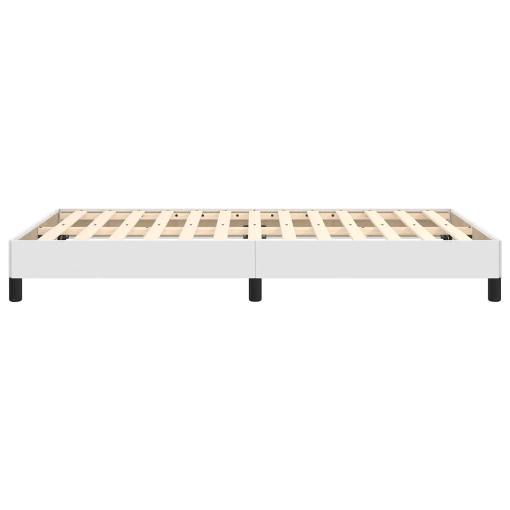 Sengeramme hvit 120x190 cm kunstlær