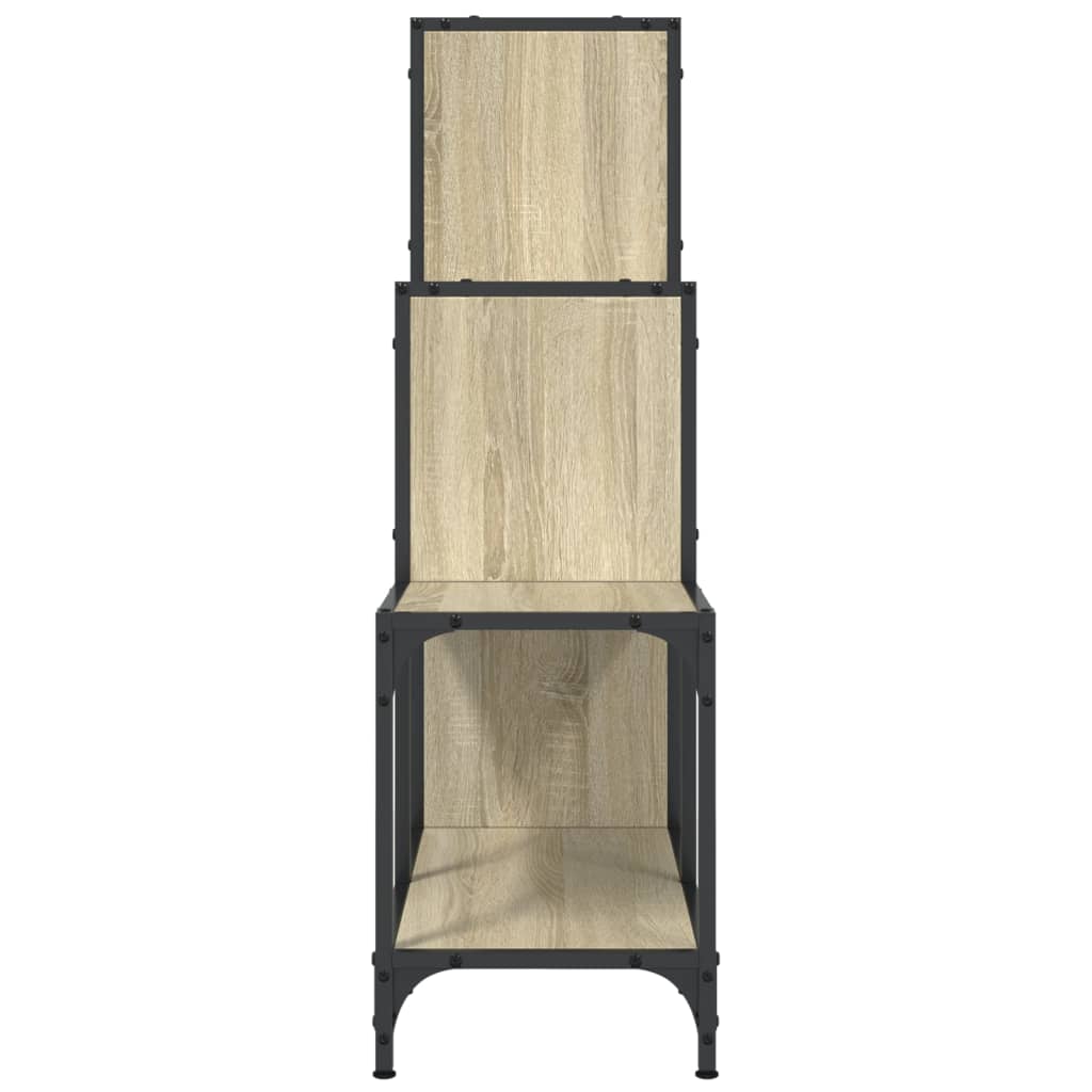 Bokhylle sonoma eik 92x30x102 cm konstruert tre