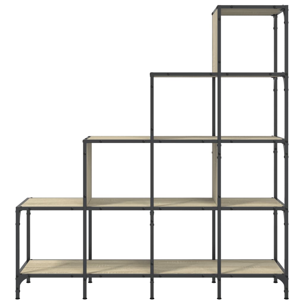 Bokhylle sonoma eik 122x30x132 cm konstruert tre