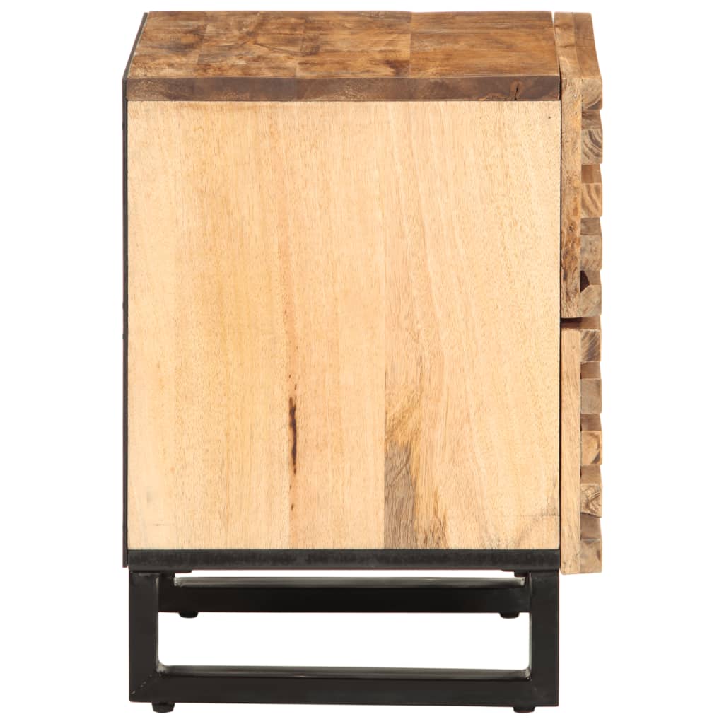 Nattbord 2 stk 40x34x46 cm grovt heltre mangotre