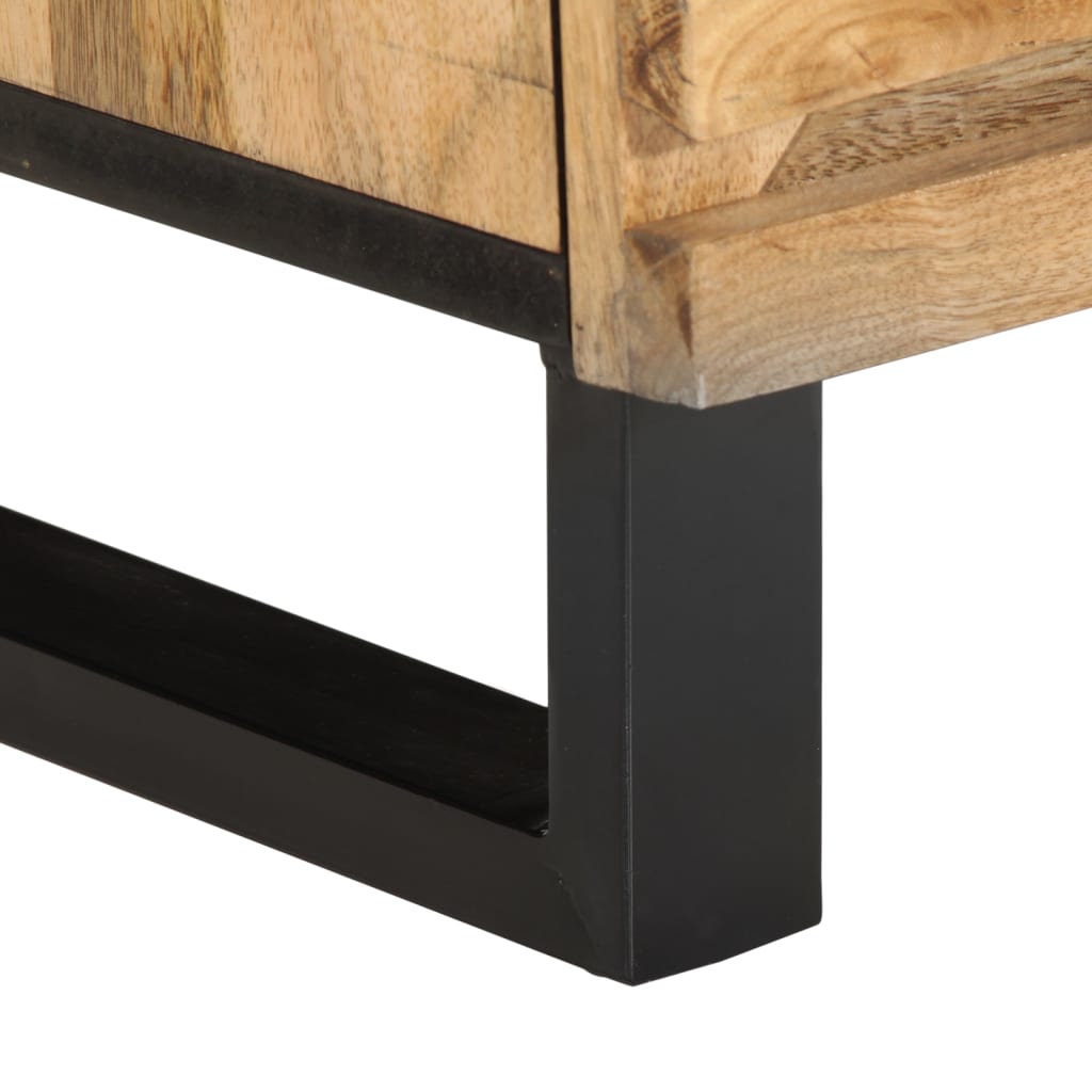Nattbord 2 stk 40x34x46 cm grovt heltre mangotre