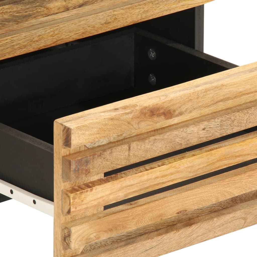 Nattbord 2 stk 40x34x46 cm grovt heltre mangotre