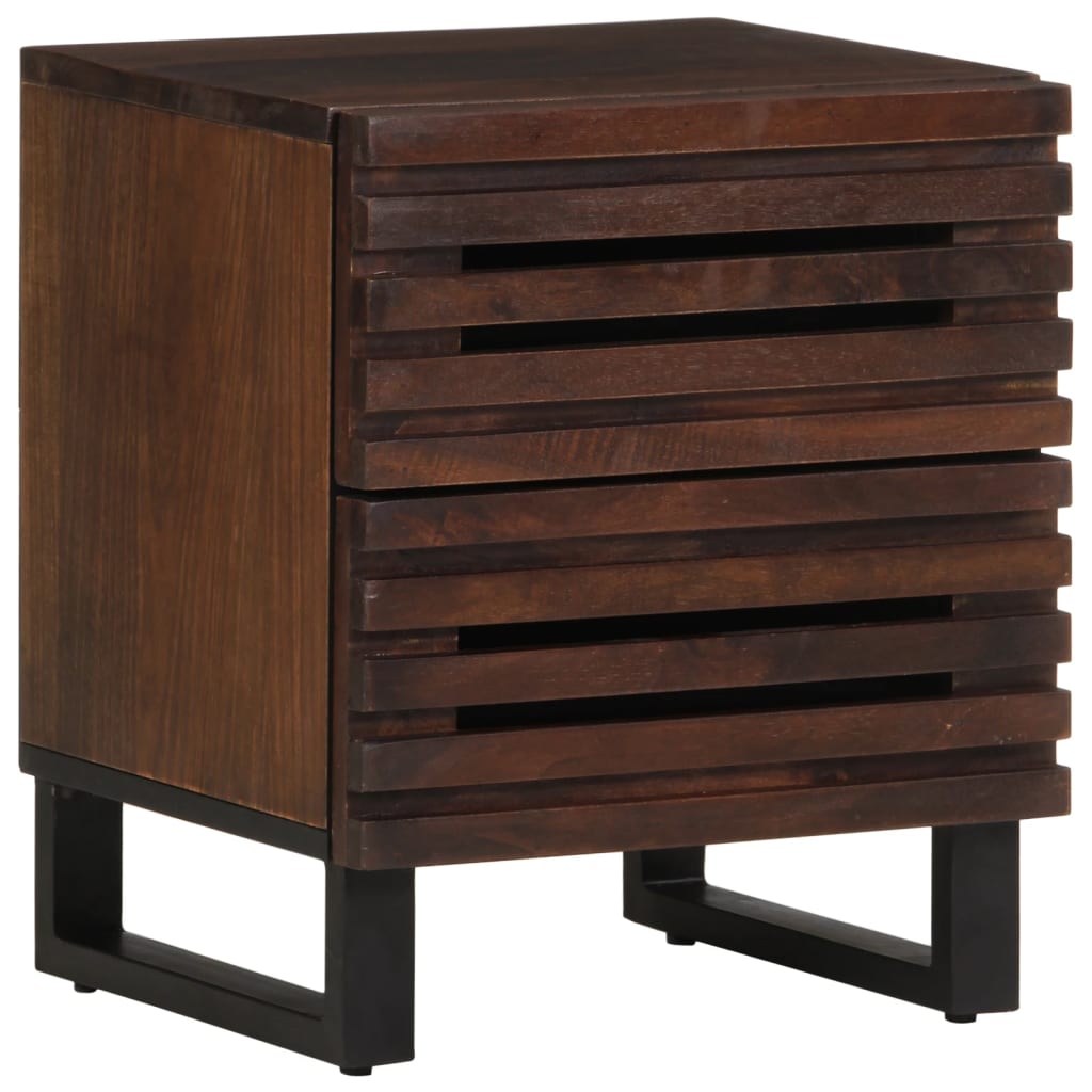 Nattbord 2 stk 40x34x46 cm heltre mango