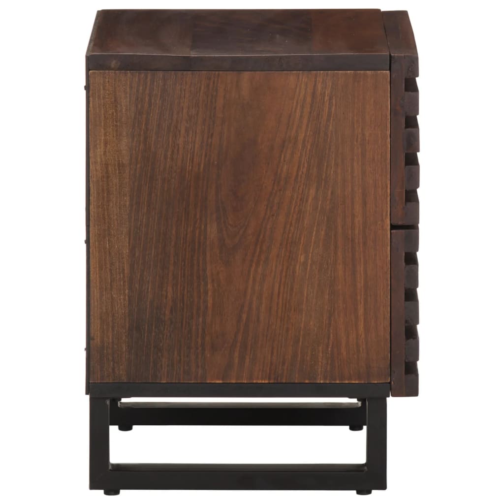Nattbord 2 stk 40x34x46 cm heltre mango