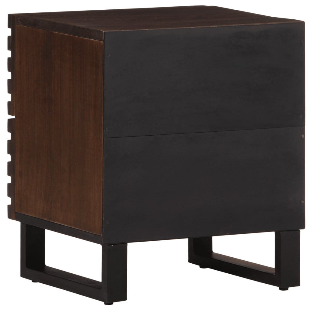 Nattbord 2 stk 40x34x46 cm heltre mango